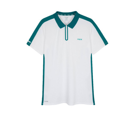 NOX POLO HOMBRE PRO BLANCO/IVY VERDE