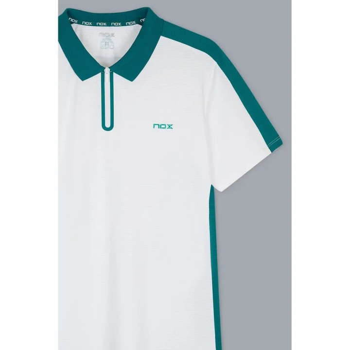 NOX POLO HOMBRE PRO BLANCO/IVY VERDE