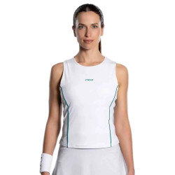 NOX CAMISETA TIRANTES MUJER PRO BLANCO/IVY VERDE