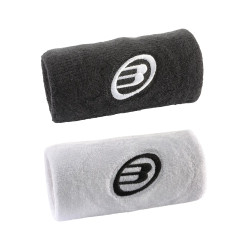 BULLPADEL MUÑEQUERAS BPMU262 NEGRO/BLANCO