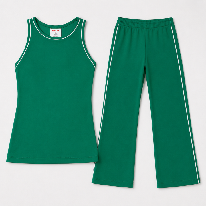 WILSON PACK PANTALÓN/CAMISETA W TEAM COURTSIDE VERDE