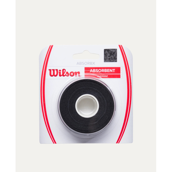 WILSON ABSORBX OVERGRIP PADEL 3 PACK negro
